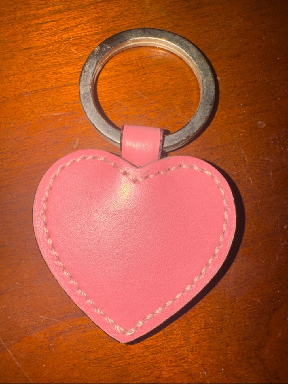 Coach Pink Heart Key Fob - Picture 2 of 2